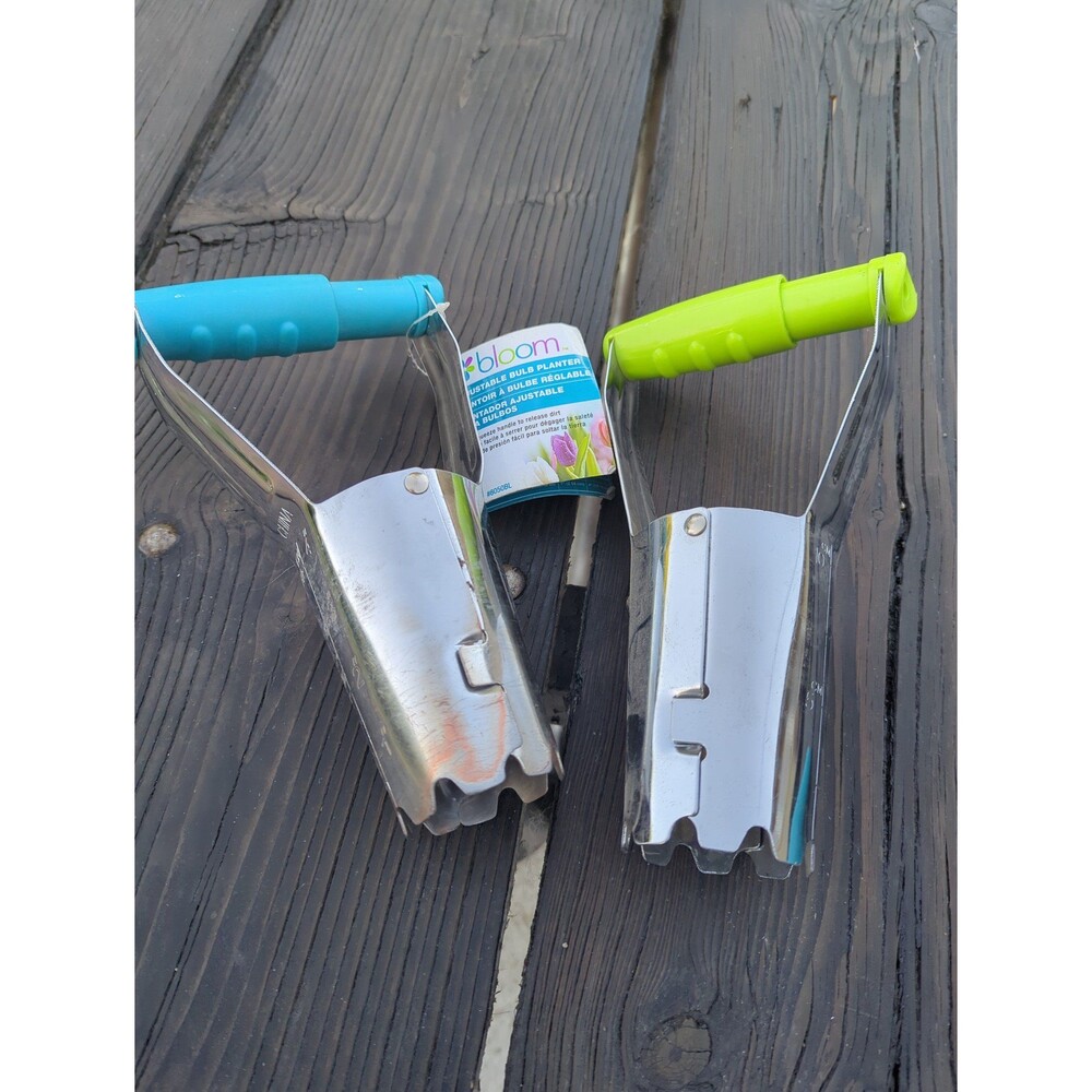 2 Adjustable Bulb Planters by Boom - Gardening Bulb Blanders, Squeeze Handle